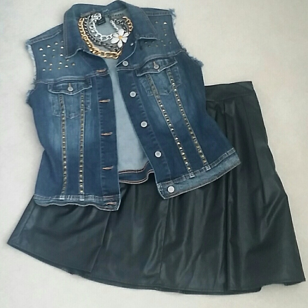 London Jean Rocker Denim Vest